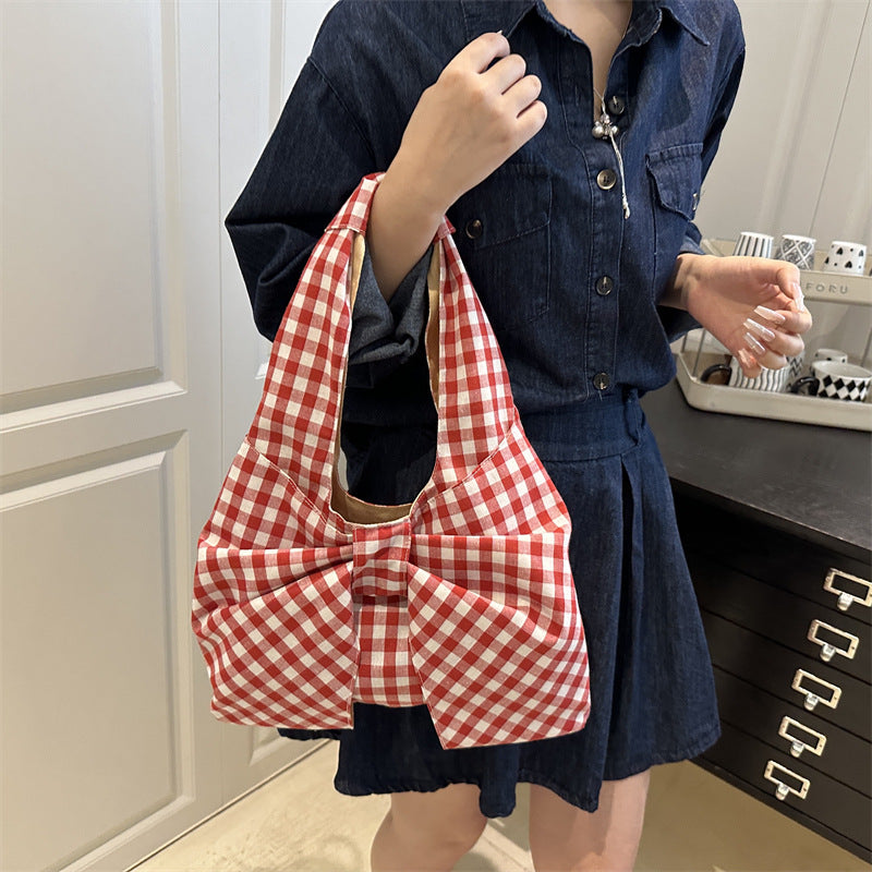 Damen Umhängetasche mit dekorativem Schleifen-Design Nord Taschen