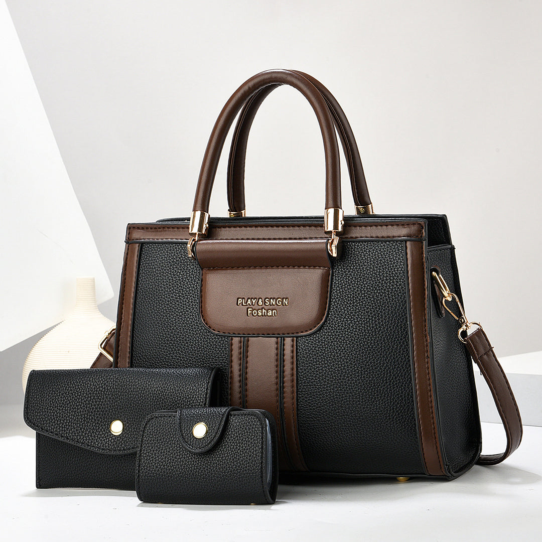 Damen Handtasche mit abnehmbarer Clutch und praktischen Fächern Nord Taschen