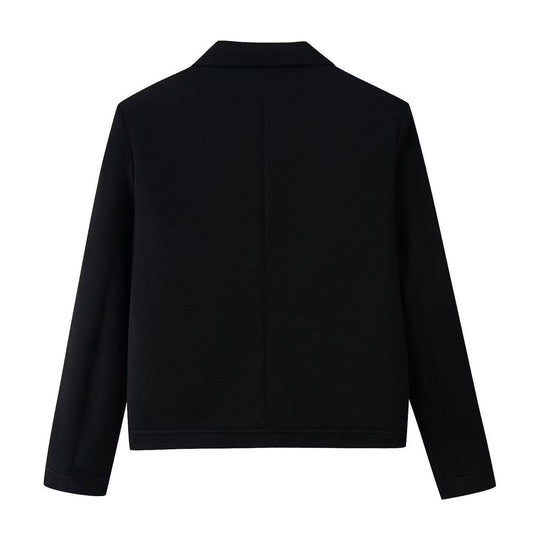 Damen Kurze militärisch inspirierte Jacke mit Knoten- und Kordelverschlüssen Nord Taschen