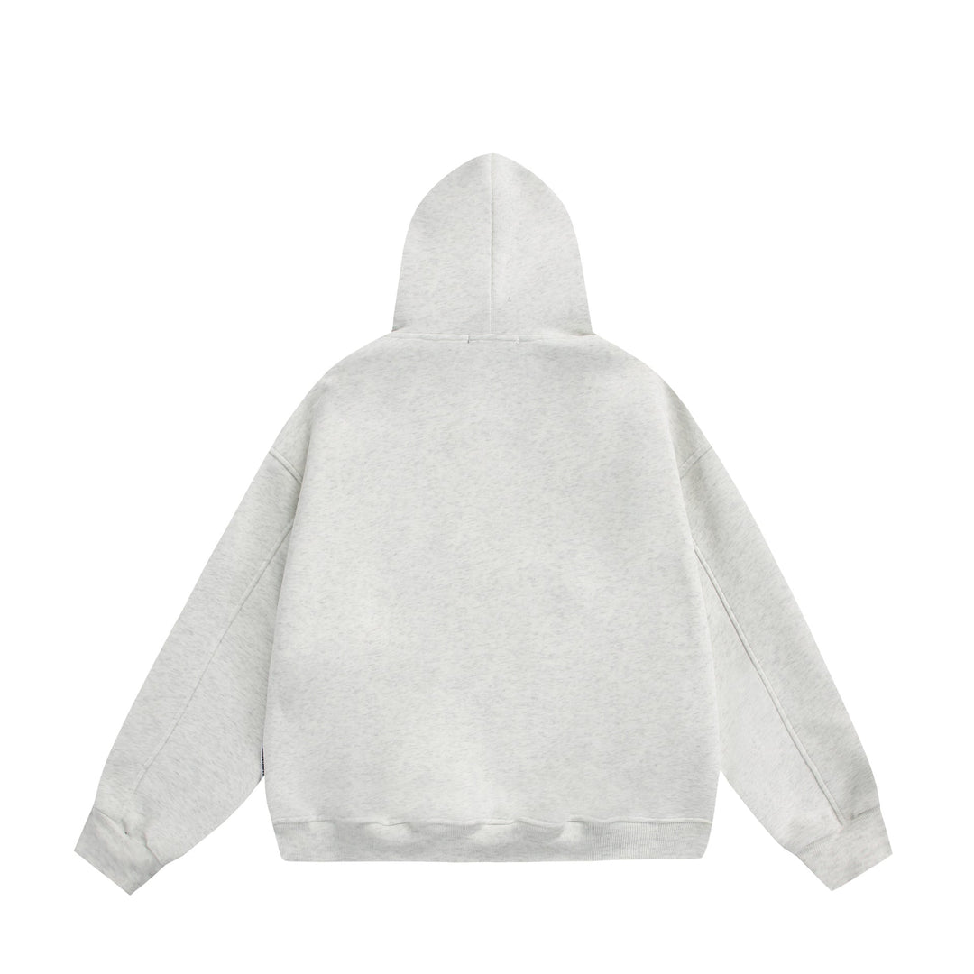 Damen Oversize-Kapuzenpullover mit Strassapplikationen und Relaxed-Schnitt Nord Taschen