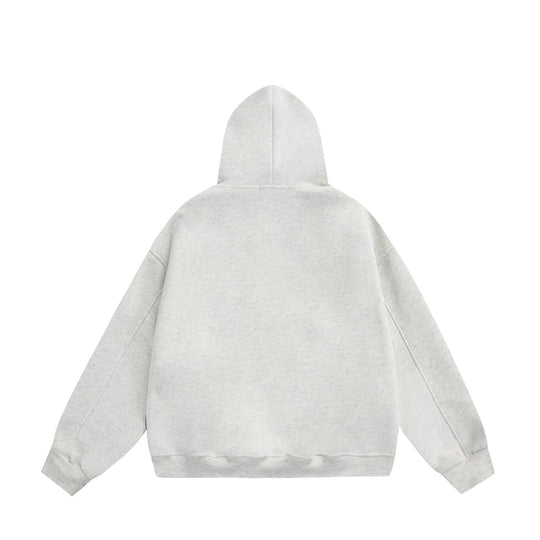 Damen Oversize-Kapuzenpullover mit Strassapplikationen und Relaxed-Schnitt Nord Taschen