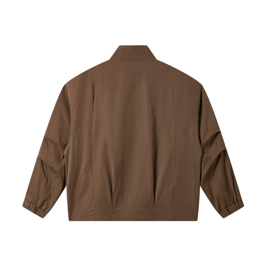 Herren Kurz geschnittener Utility-Blouson mit hohem Funnelkragen und Pattentaschen Nord Taschen