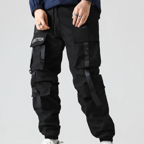 Herren Technische Utility-Cargohose mit Multifachtaschen, verstellbaren Gurtbändern & elastischen Saumbündchen Nord Taschen