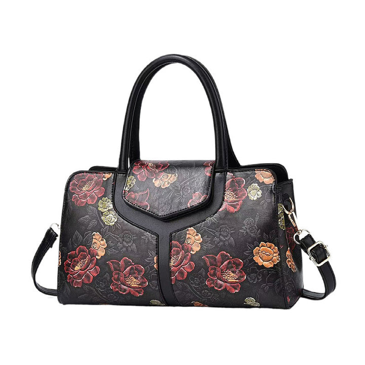 Damen stilvolle Handtasche mit floralem Design Nord Taschen