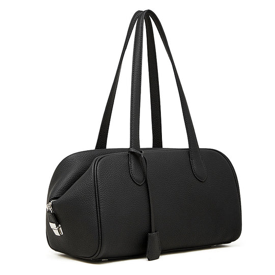 Damen Hobo-Tasche aus weichem, strukturiertem Leder mit abnehmbarem Kosmetiktäschchen Nord Taschen