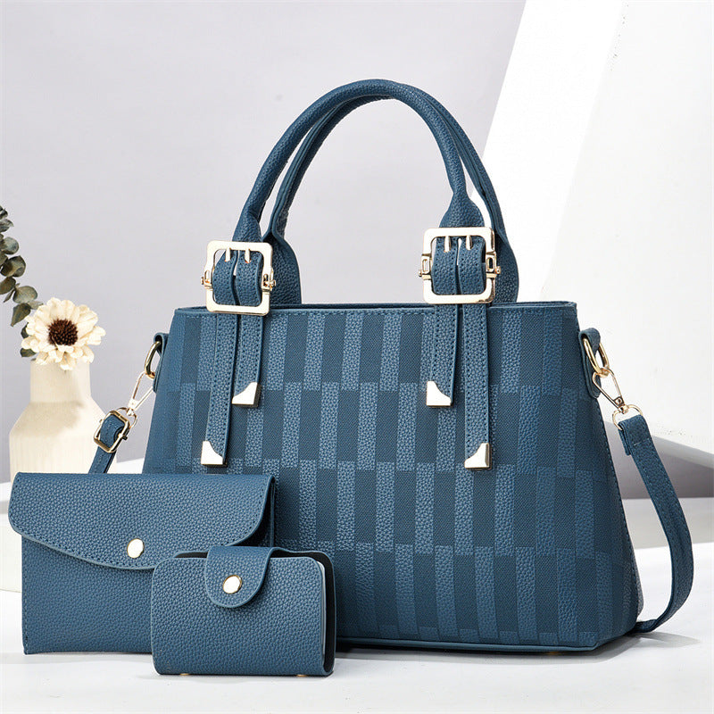 Damen Designer-Handtasche mit strukturiertem Obermaterial und abnehmbaren Mini-Accessoires Nord Taschen