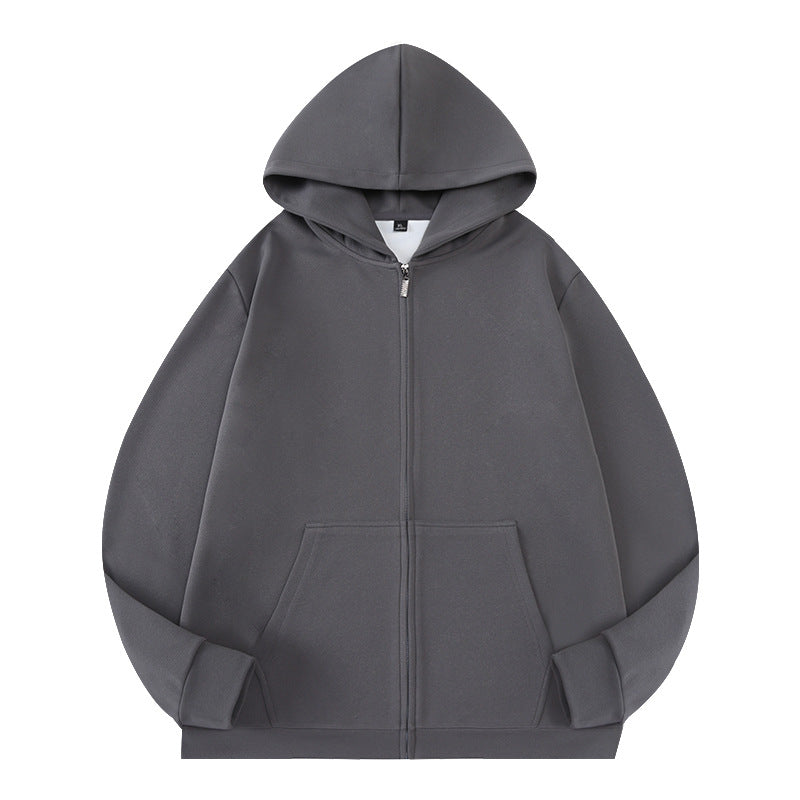 Unisex Oversize Kapuzen‑Zipjacke aus French‑Terry mit verdeckter Nahtführung Nord Taschen