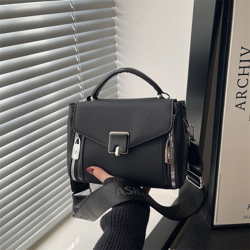 Damen elegante Handtasche mit praktischen Reißverschlussfächern Nord Taschen