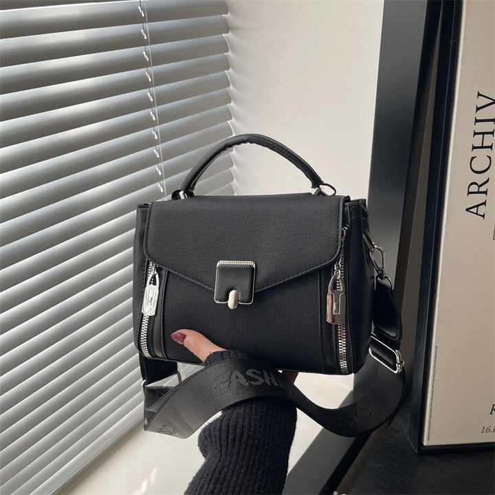 Damen elegante Handtasche mit praktischen Reißverschlussfächern Nord Taschen