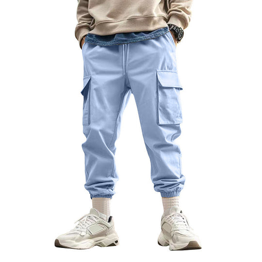 Herren Tapered Cargo-Jogginghose mit Kordelzug, aufgesetzten Klappentaschen und elastischen Bündchen Nord Taschen