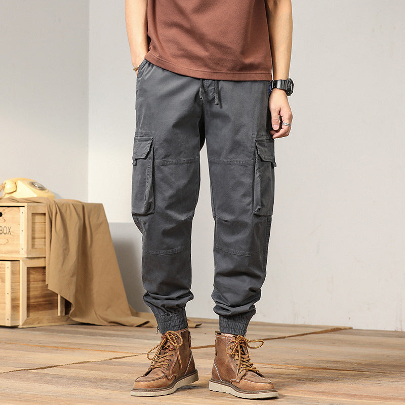 Herren Tapered-Cargo-Joggerhose mit verstärkten Kniepartien und elastischem Saum Nord Taschen