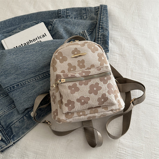Damen Rucksack mit floralem Design und praktischem Reißverschluss Nord Taschen