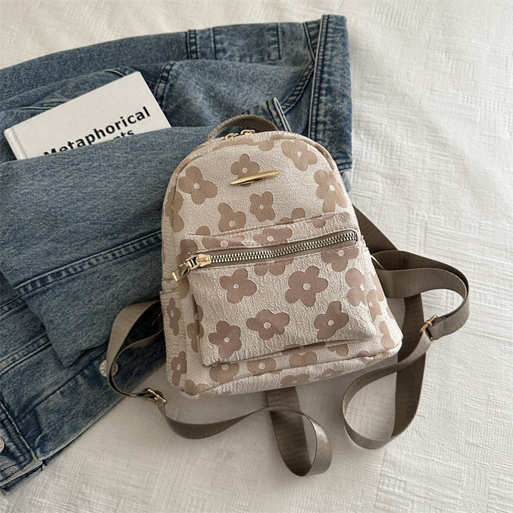 Damen Rucksack mit floralem Design und praktischem Reißverschluss Nord Taschen