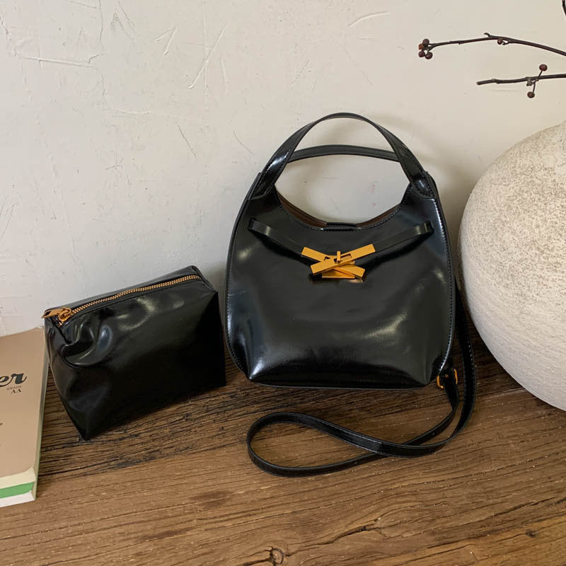 Damen elegante Umhängetasche mit abnehmbarem Kosmetiktäschchen Nord Taschen