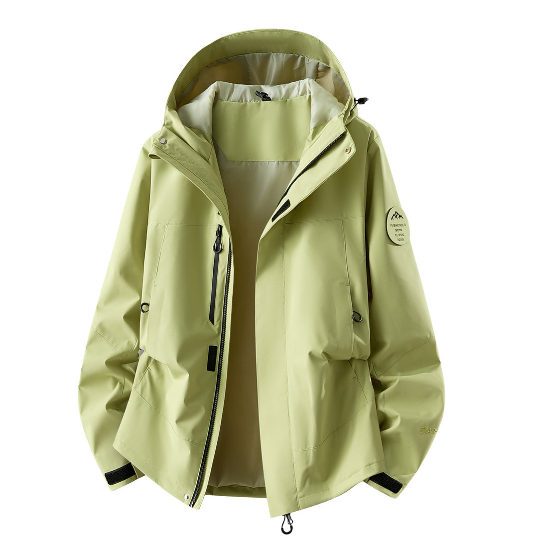 Herren wasserdichte Outdoorjacke mit abnehmbarer Fleece-Innenjacke Nord Taschen