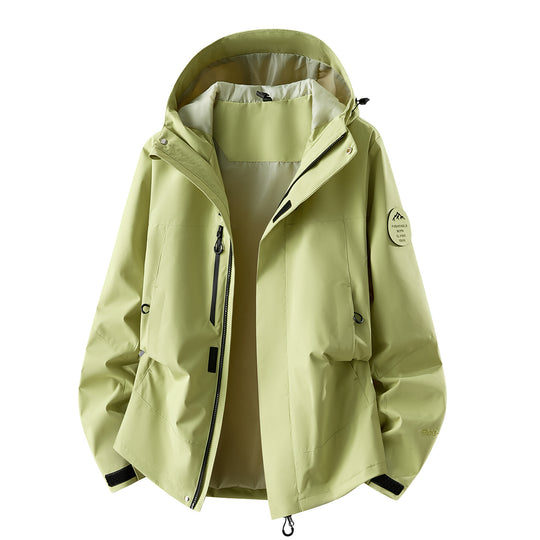 Herren wasserdichte Outdoorjacke mit abnehmbarer Fleece-Innenjacke Nord Taschen