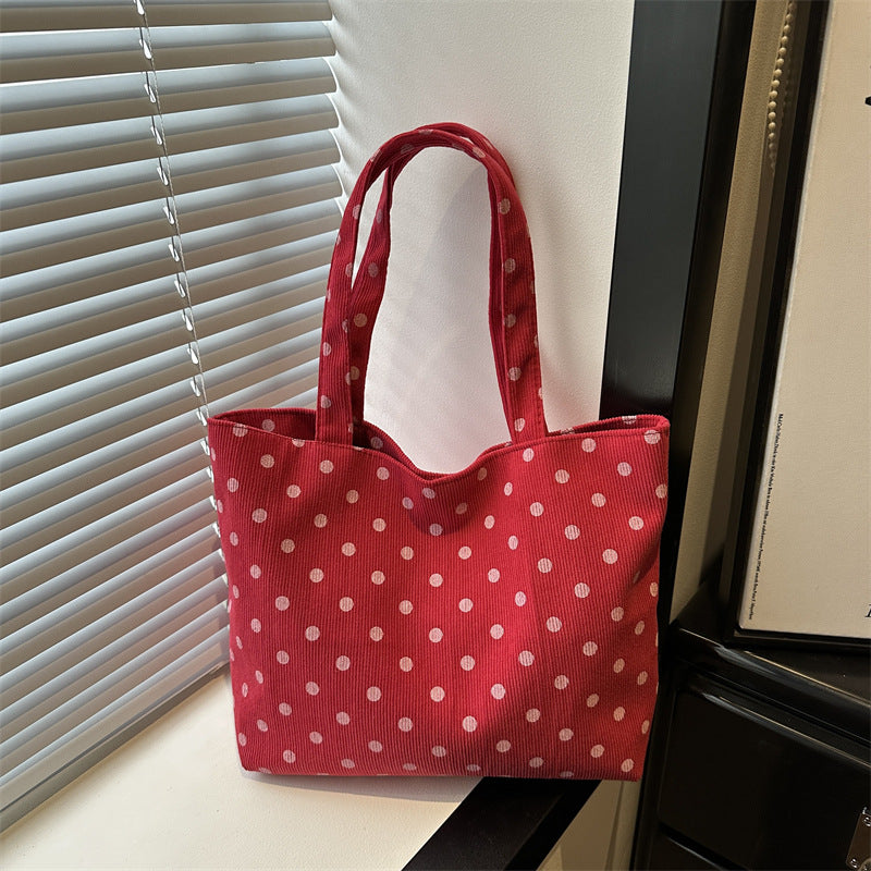 Damen Tragetasche mit verspieltem Punkte-Design Nord Taschen
