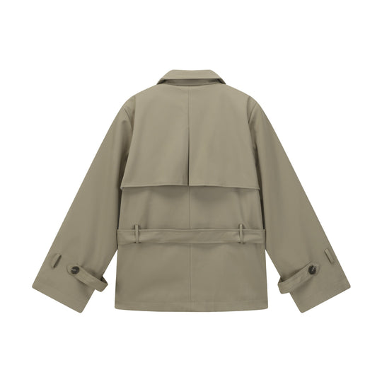 Damen Doppelreihiger Trenchcoat Nord Taschen