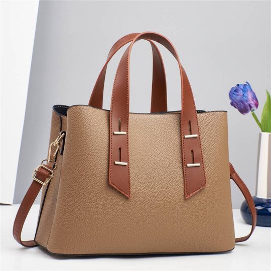 Damen elegante Handtasche mit strukturiertem Obermaterial und abnehmbaren Schulterriemen Nord Taschen
