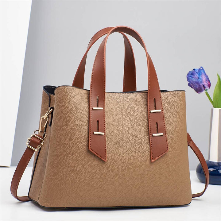 Damen elegante Handtasche mit strukturiertem Obermaterial und abnehmbaren Schulterriemen Nord Taschen