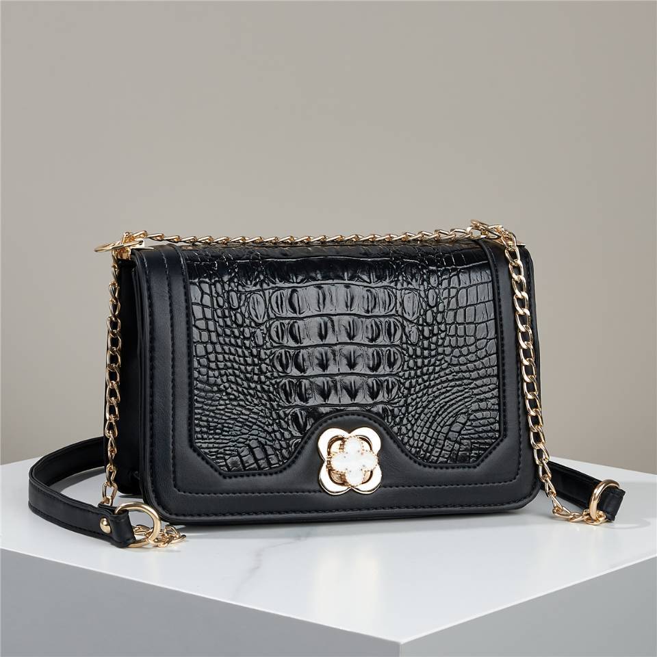 Damen Umhängetasche mit Croco-Prägung von Nord Taschen