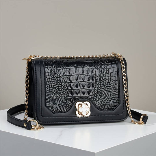 Damen Umhängetasche mit Croco-Prägung von Nord Taschen