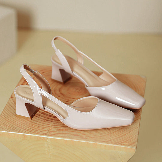 Damen Slingback-Pumps mit modernem Design und bequemem Blockabsatz