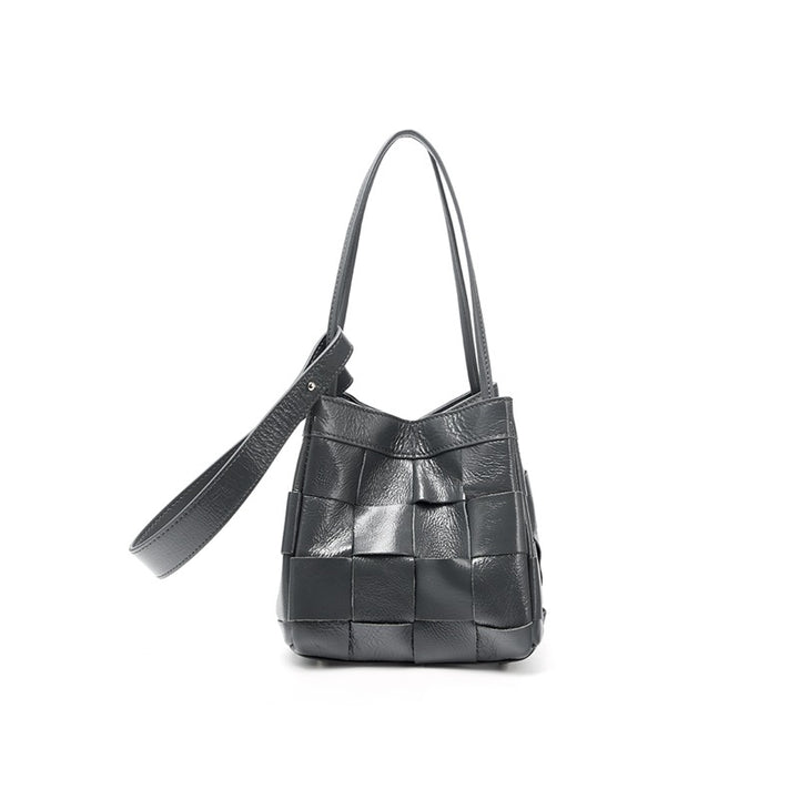 Damen trendige Schultertasche im modernen Flecht-Design Nord Taschen