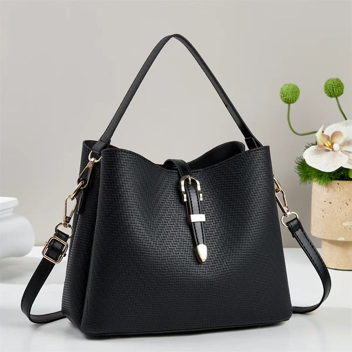 Damen Handtasche mit modernem Zickzack-Muster und abnehmbarem Schultergurt Nord Taschen