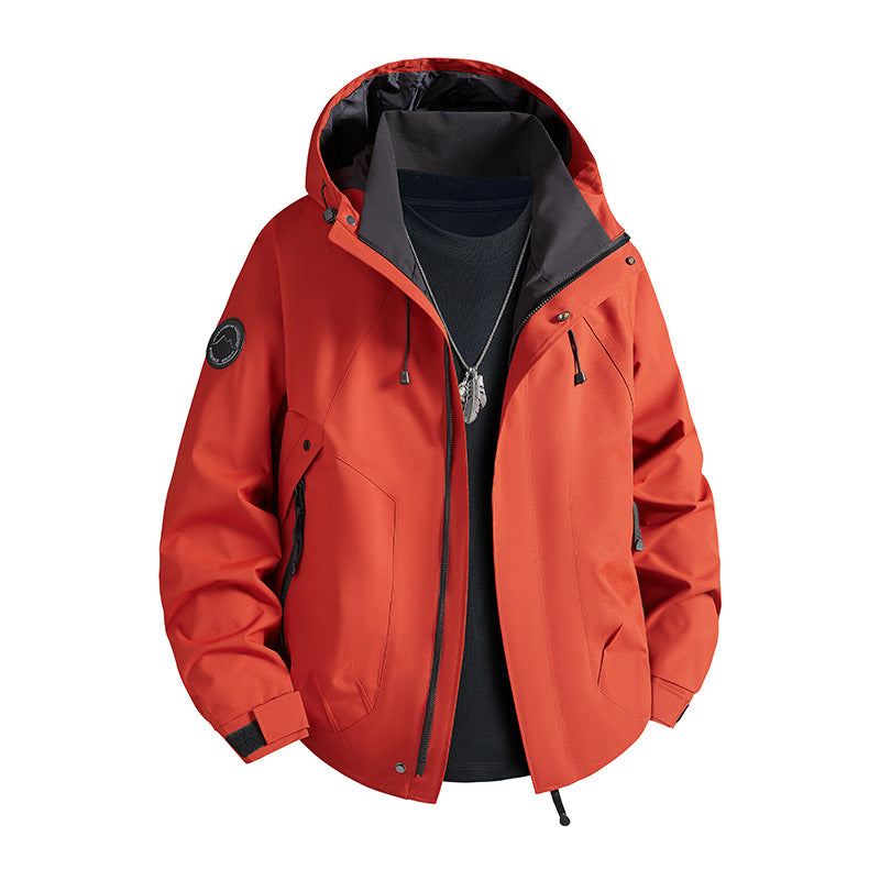 Herren wasserdichte Softshelljacke mit Kapuze und Fleece-Innenfutter Nord Taschen