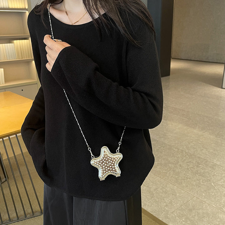 Damen glamouröse Clutch in Sterneform Nord Taschen