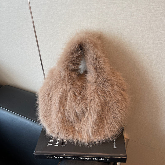 Damen Plüsch Handtasche mit einzigartigem Design Nord Taschen