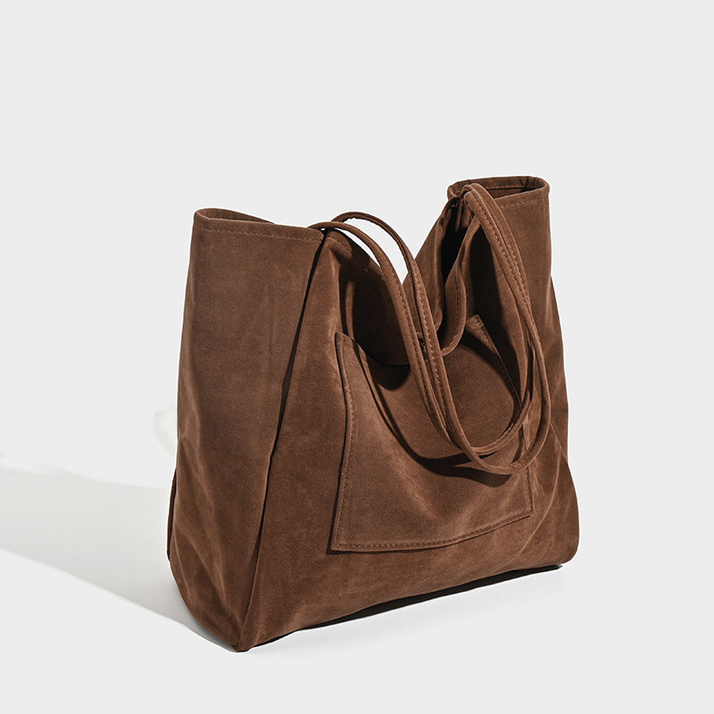 Damen große Beuteltasche aus weichem Wildleder Nord Taschen