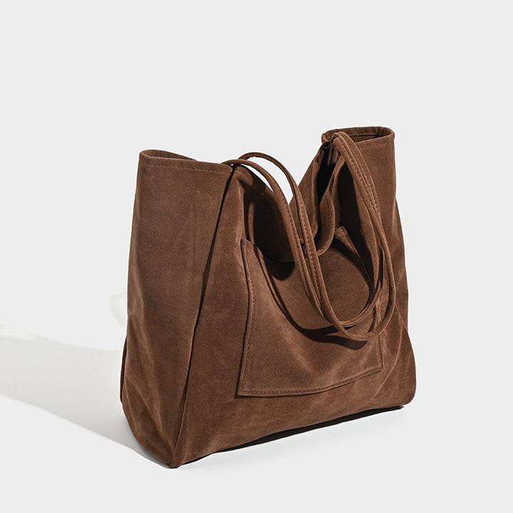 Damen große Beuteltasche aus weichem Wildleder Nord Taschen