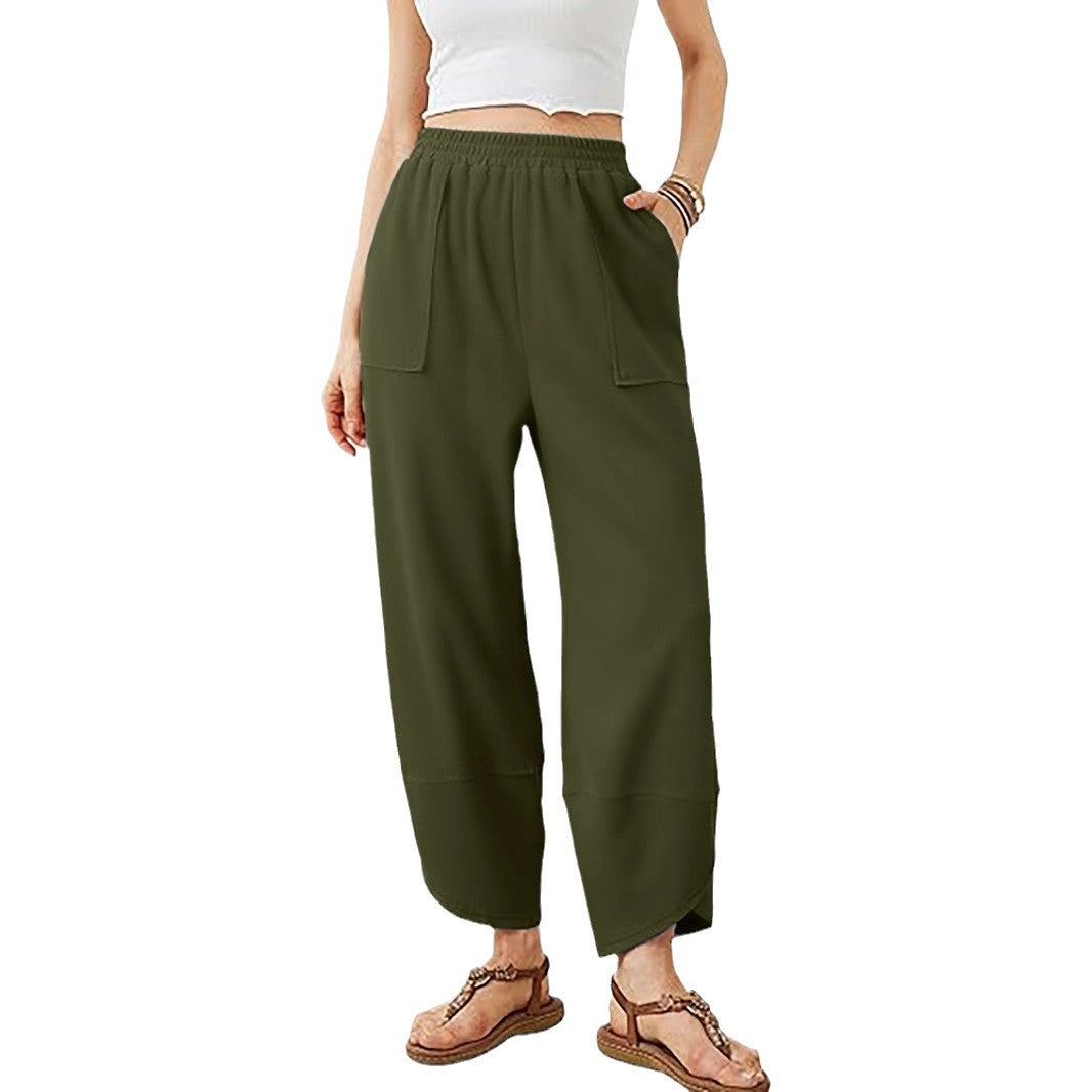 Damen Culotte-Hose mit elastischem Bund und aufgesetzten Taschen Nord Taschen