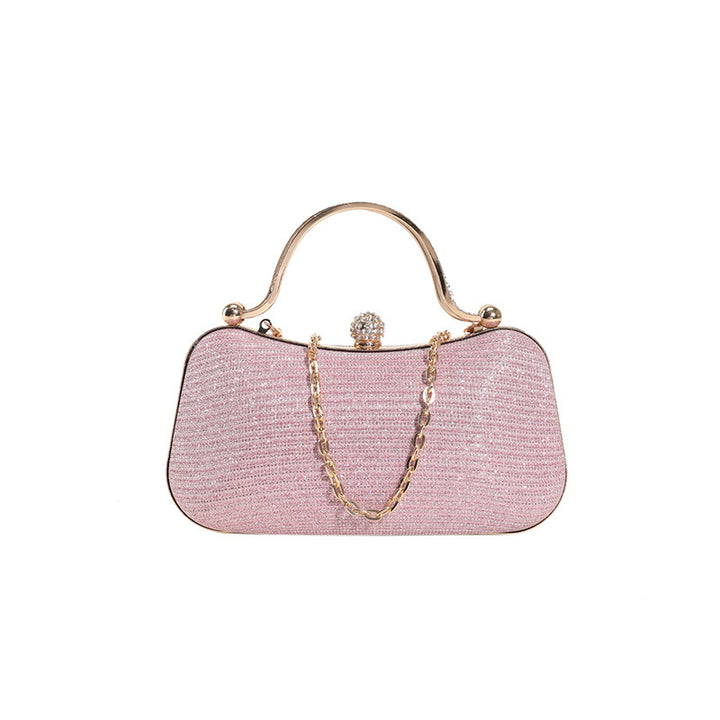Damen glamouröse Clutch-Tasche mit dekorativem Kettenverschluss Nord Taschen
