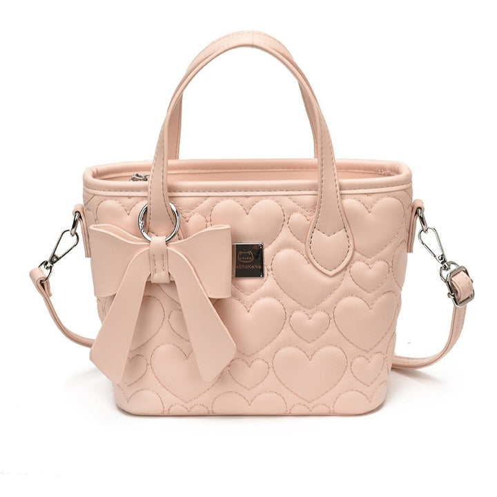 Damen hochwertige Handtasche mit verspieltem Herzdesign Nord Taschen