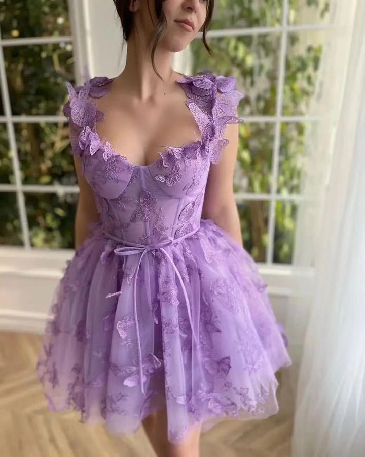 Chic Schlitz Braut Party Strand Kleid