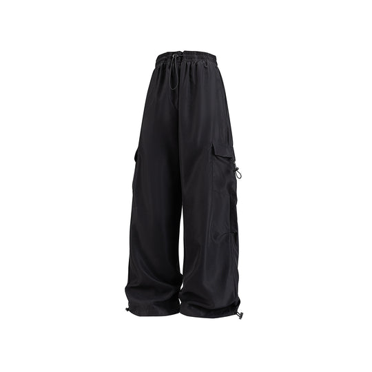 Herren Weite technische Cargo‑Hose mit Tunnelzugbund, Mehrfachtaschen und Kordelzugabschluss Nord Taschen