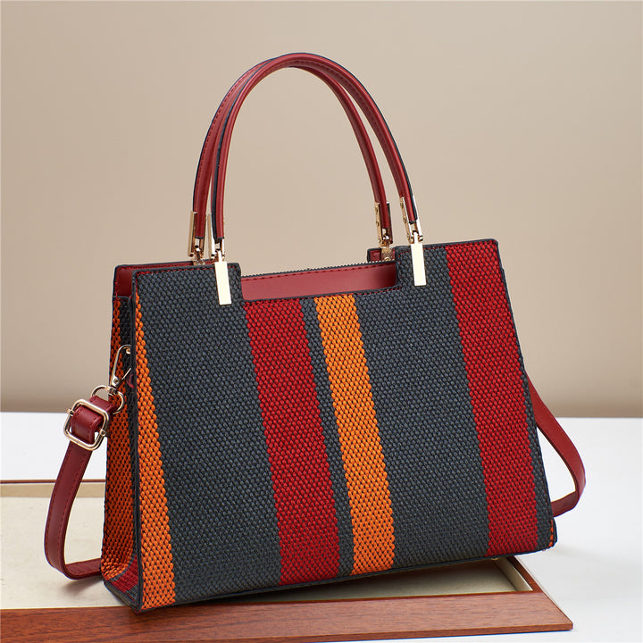 Damen elegante Designertasche mit strukturiertem Obermaterial und multifunktionalem Schultergurt Nord Taschen
