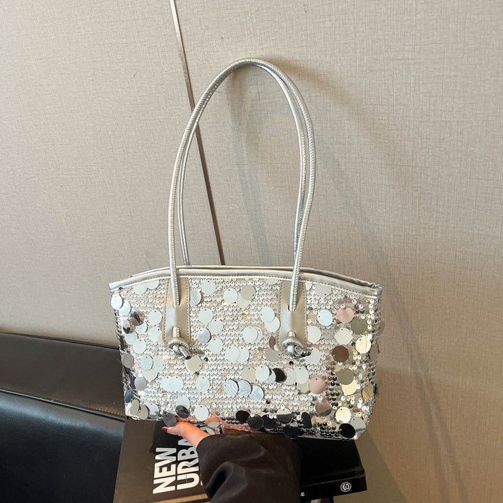 Damen glamouröse Umhängetasche mit funkelndem Pailletten-Design Nord Taschen