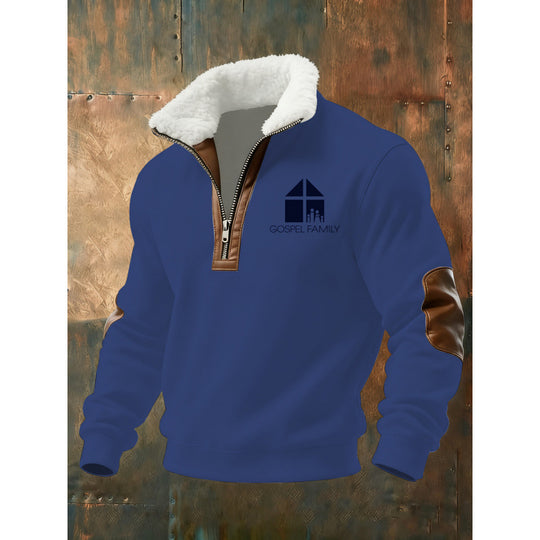 Herren Klassischer Kapuzenpullover mit Fleece-Detail Nord Taschen