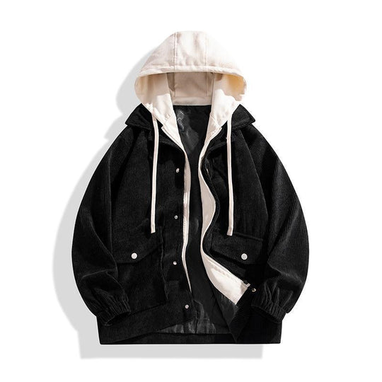 Damen Modische Überziejacke mit Kapuze Nord Taschen
