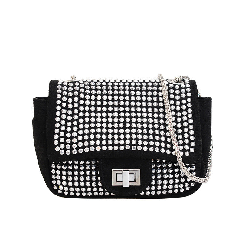 Damen elegante Clutch-Tasche mit funkelnden Strassakzenten Nord Taschen