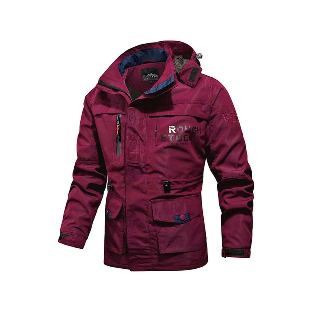 Herren Utility-Fieldparka mit Kapuze, Multifunktions-Taschen und verstellbarem Taillenzug Nord Taschen