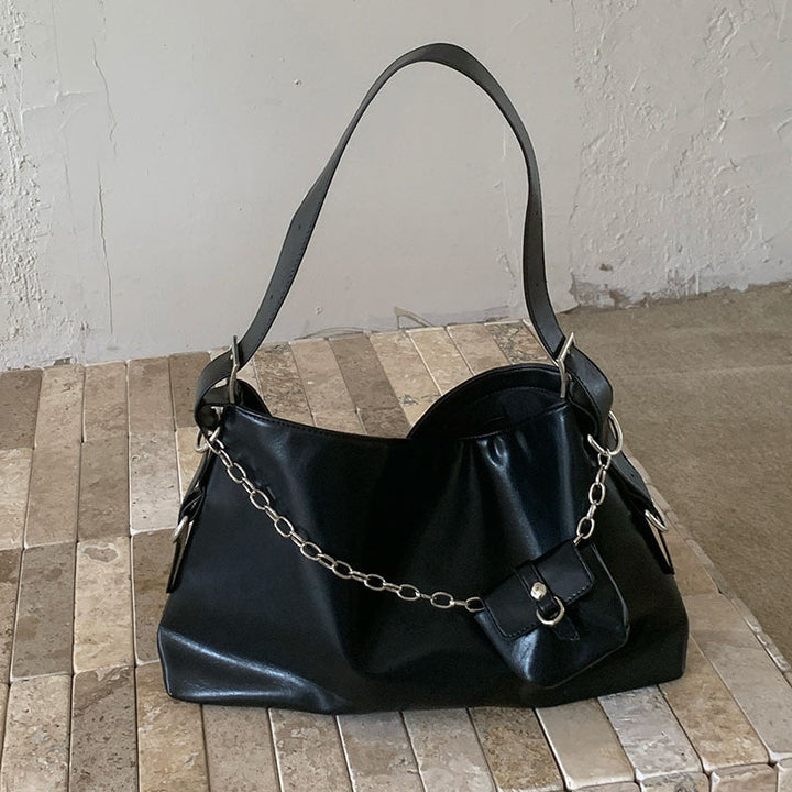 Damen Hobo-Tasche mit elegantem Kettendetail und praktischem Klappenverschluss Nord Taschen