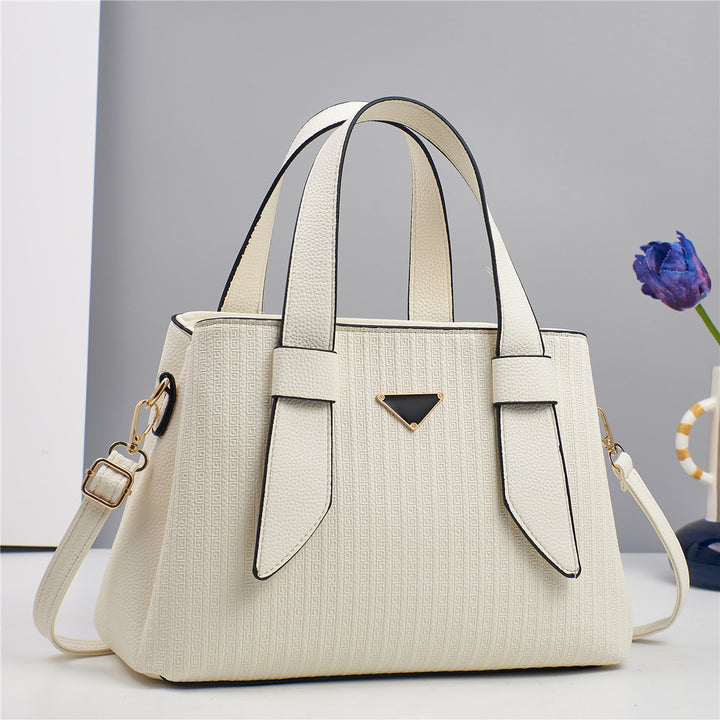 Damen elegante Handtasche mit strukturiertem Obermaterial und abnehmbarem Schulterriemen Nord Taschen