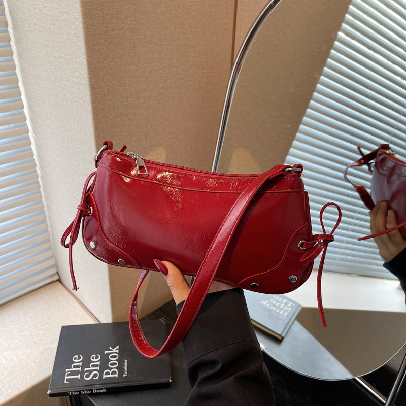 Damen trendige Umhängetasche mit eleganter Schnürung Nord Taschen
