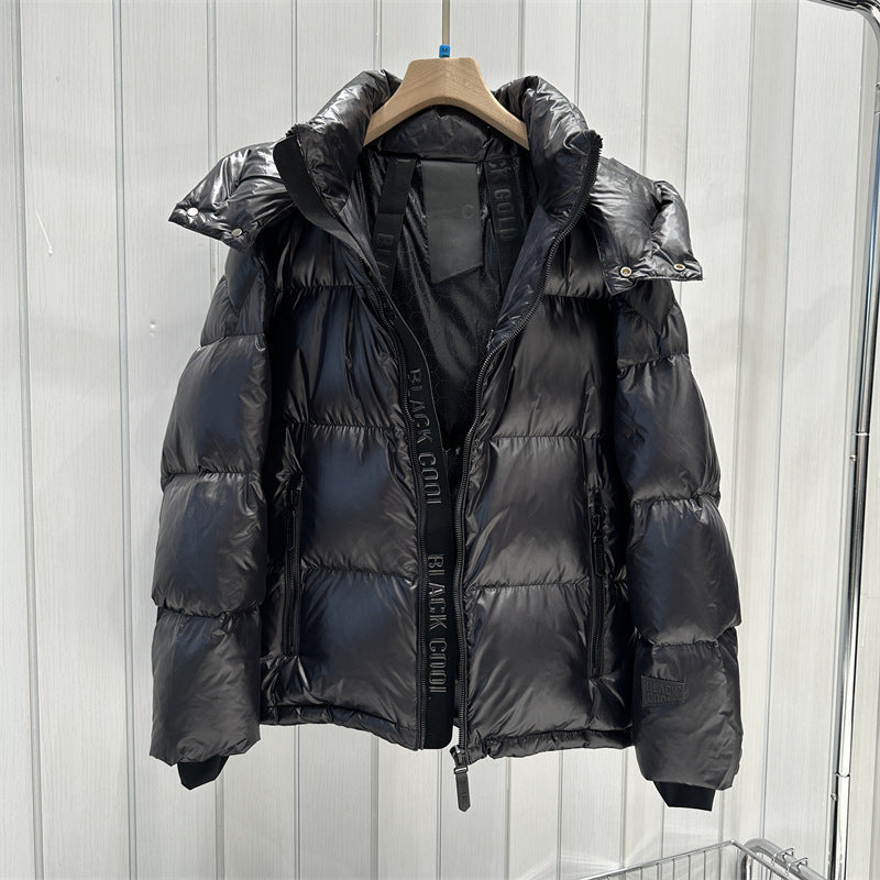 Damen wattierte Steppjacke mit abnehmbarer Kapuze, hochabschließendem Kragen und Zwei-Wege-Reißverschluss Nord Taschen