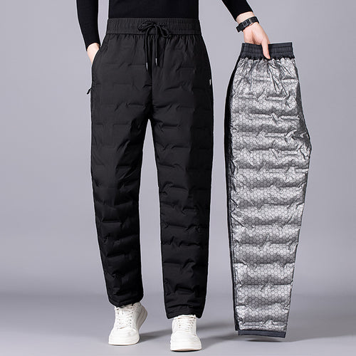 Herren Gepolsterte Thermohose mit Steppung, elastischem Bund und Reißverschlusstaschen Nord Taschen